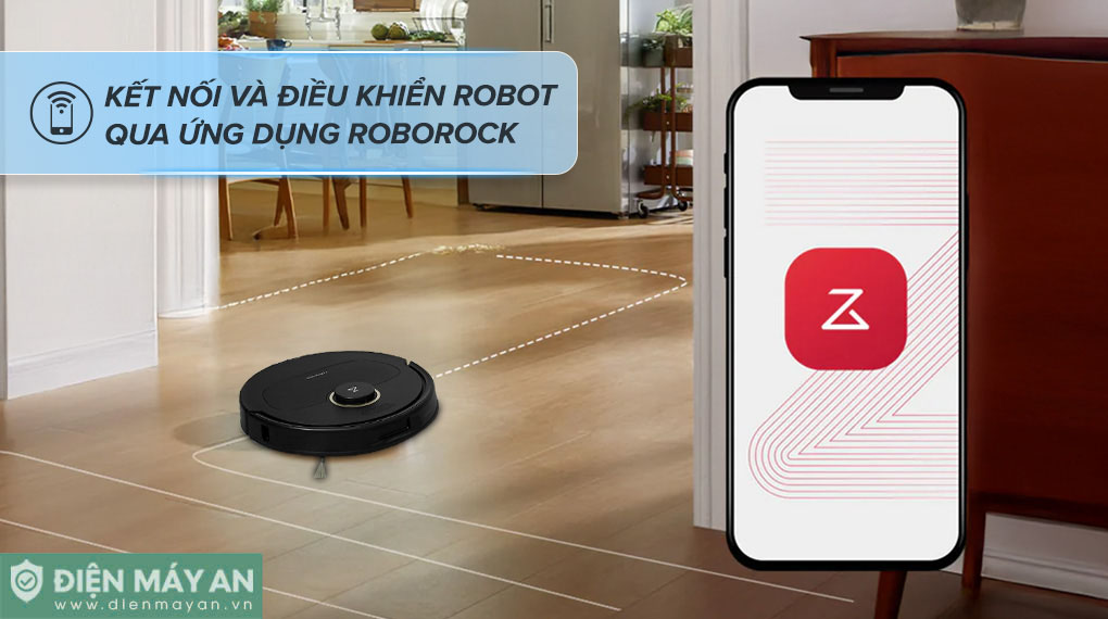 Robot hút bụi lau nhà Roborock Q Revo 5AE màu đen - Bản quốc tế
